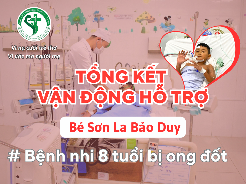 TỔNG KẾT VẬN ĐỘNG HỖ TRỢ BỆNH NHI 8 TUỔI BỊ ONG ĐỐT