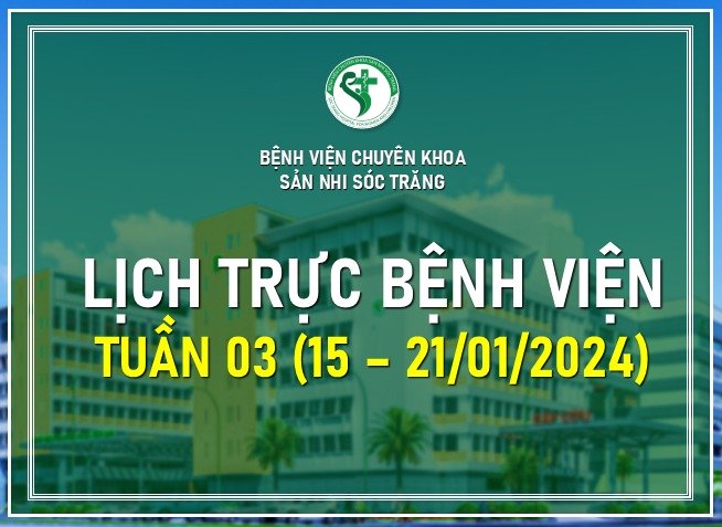 LỊCH TRỰC TUẦN 03
