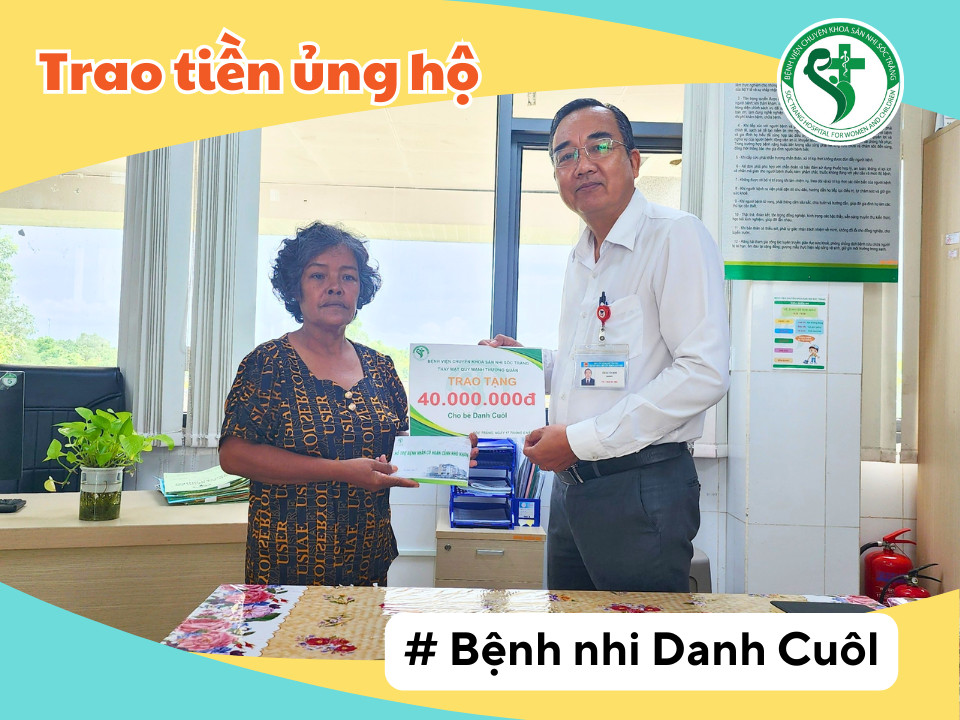 TRAO TIỀN HỖ TRỢ BỆNH NHI VIÊM NÃO - MÀNG NÃO KHÔNG CÓ BẢO HIỂM Y TẾ